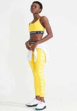 Superdry SPORT TRAINING ELASTIC - Leggings - Nautical Yellow