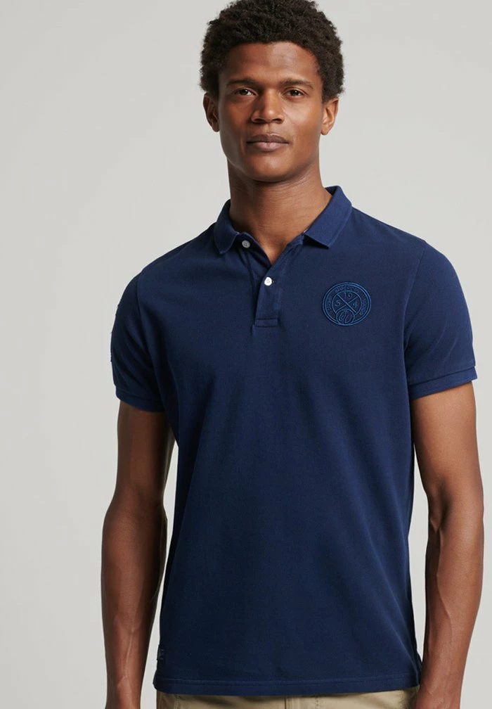 Superdry VINTAGE SUPERSTATE - Polo Shirt - Atlantic Navy 1 Superdry VINTAGE SUPERSTATE - Polo Shirt - Atlantic Navy