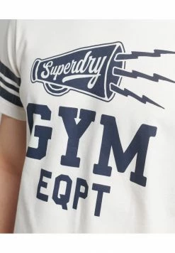 Superdry ATHLETIC - Print T-shirt - Off White -Superdry Shop 6dc84b1b5730421b9a12593f91fffe9f