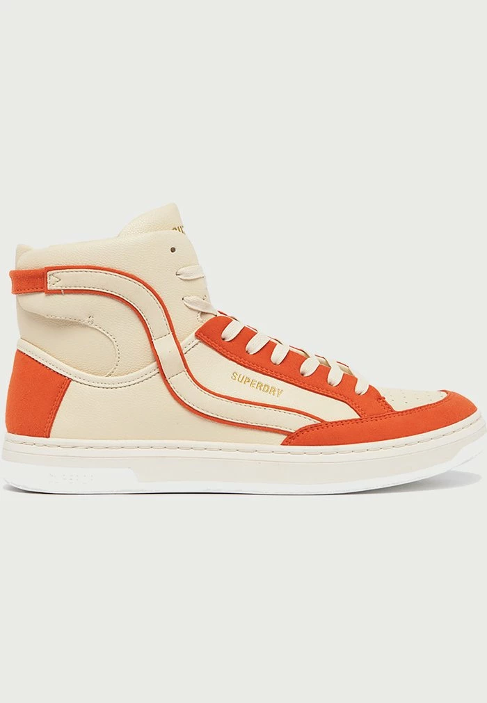 Superdry BASKET LUX - High-top Trainers - Oatmeal Spiced Orange 3 Superdry BASKET LUX - High-top Trainers - Oatmeal Spiced Orange - Image 3