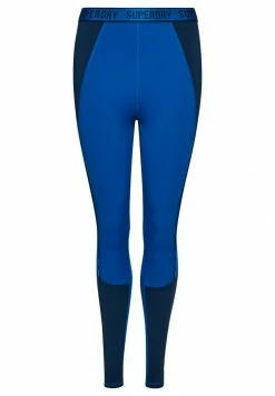 Superdry TRAIN BRANDED ELASTIC - Leggings - Trousers - Monaco Blue Blue Bottle -Superdry Shop 6ed49c8b0c53420db0bd78fb3c49f4b0