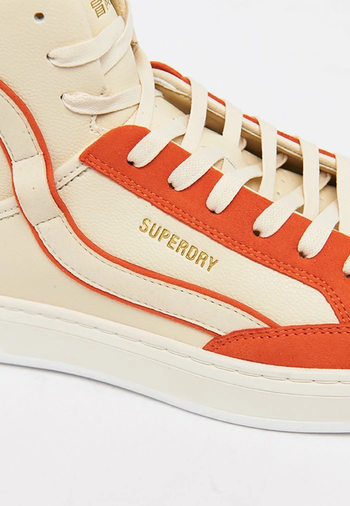 Superdry BASKET LUX - High-top Trainers - Oatmeal Spiced Orange 6 Superdry BASKET LUX - High-top Trainers - Oatmeal Spiced Orange - Image 6