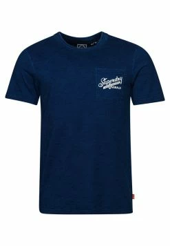 Superdry VINTAGE WALL SIGN - Print T-shirt - Classic Indigo Wash Slub -Superdry Shop 6f6ec9de897341f7a835032e1af158a0