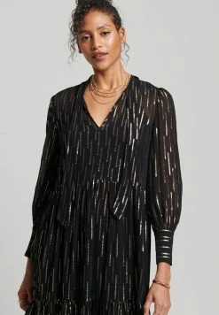 Superdry STUDIOS TIERED - Day Dress - Black -Superdry Shop 6fdcfd184e2d4448aa8d14a472486009