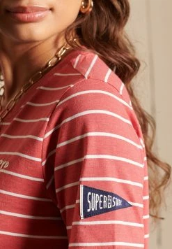 Superdry SCRIPT STYLE COLLEGE STRIPE - Print T-shirt - Soda Pop Red Marl -Superdry Shop 700b1caa5c0948dc8cc353778fa23e35