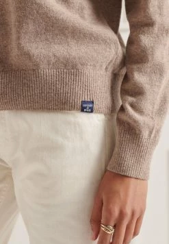 Superdry Jumper - Mid Caramel Marl -Superdry Shop 70117fa505514b5c93e1dcef2e5a1cab