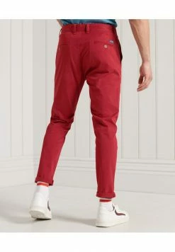 Superdry CORE SLIM - Trousers - Rouge Red -Superdry Shop 7021c67887e843f191cca6e69982bf5a