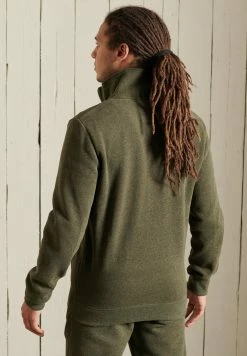 Superdry VINTAGE TRACK - Zip-up Sweatshirt - Olive Marl -Superdry Shop 705af9600fa24752bd88a9d4f1290759