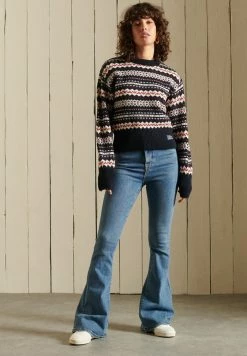 Superdry Jumper - Navy Fairisle