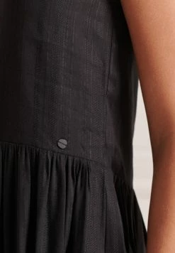 Superdry TEXTURED - Day Dress - Black -Superdry Shop 706e8a29f62b4e1fa4ea8f37b4f210de