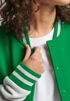 Superdry VINTAGE VARSITY - Bomber Jacket - Botanical Green Glacier Grey Marl 7 Superdry VINTAGE VARSITY - Bomber Jacket - Botanical Green Glacier Grey Marl -Superdry Shop 70bf1f883e82490cbb7d18635a23aac9