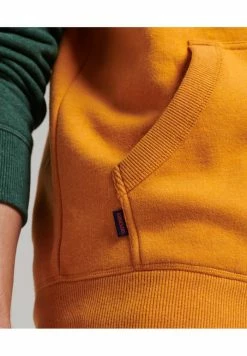 Superdry VINTAGE LOGO BASEBALL - Hoodie - Thrift Gold Marl Campus Green Marl -Superdry Shop 70cc4849f1c94dacbb394c1fbc2acedd