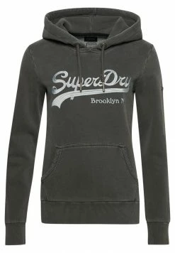 Superdry VINTAGE LOGO BOROUGH - Hoodie - Jet Black -Superdry Shop 70d1684b7b70453d84865d42107b5ec4