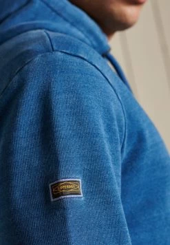 Superdry Zip-up Sweatshirt - Indigo Light Wash -Superdry Shop 70d61374113f4c9187f4c2941ab065f3