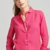 Superdry STUDIOS LONG SLEEVE - Button-down Blouse - Raspberry