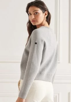 Superdry ESSENTIAL CREW - Jumper - Mid Marl -Superdry Shop 712e95b47cf941599ea314fe7f4b3c54