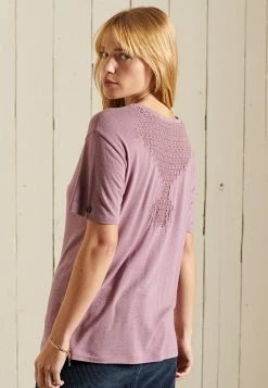 Superdry CHEVRON SHORT SLEEVED - Print T-shirt - Dazed Lilac -Superdry Shop 71346cbfd9ee48a0861bc6736d737b9b