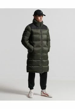 Superdry Down Coat - Dark Moss