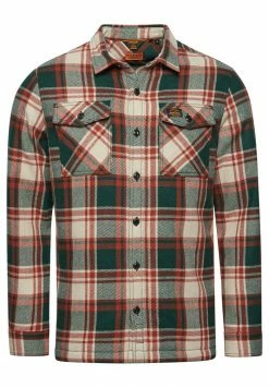 Superdry MILLER - Shirt - Angus Check Green -Superdry Shop 719132de46f54edcbac5b5fa5d786c67