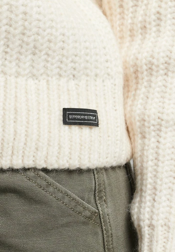 Superdry BRUSHED STRIPE CREW NECK - Jumper - Ecru Mix Stripe 5 Superdry BRUSHED STRIPE CREW NECK - Jumper - Ecru Mix Stripe - Image 5