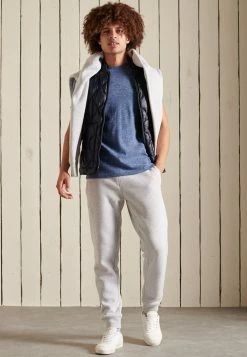 Superdry VINTAGE - Basic T-shirt - Tidal Blue Spacedye -Superdry Shop 719dda95b44a46bcb8da9bdeca468aae