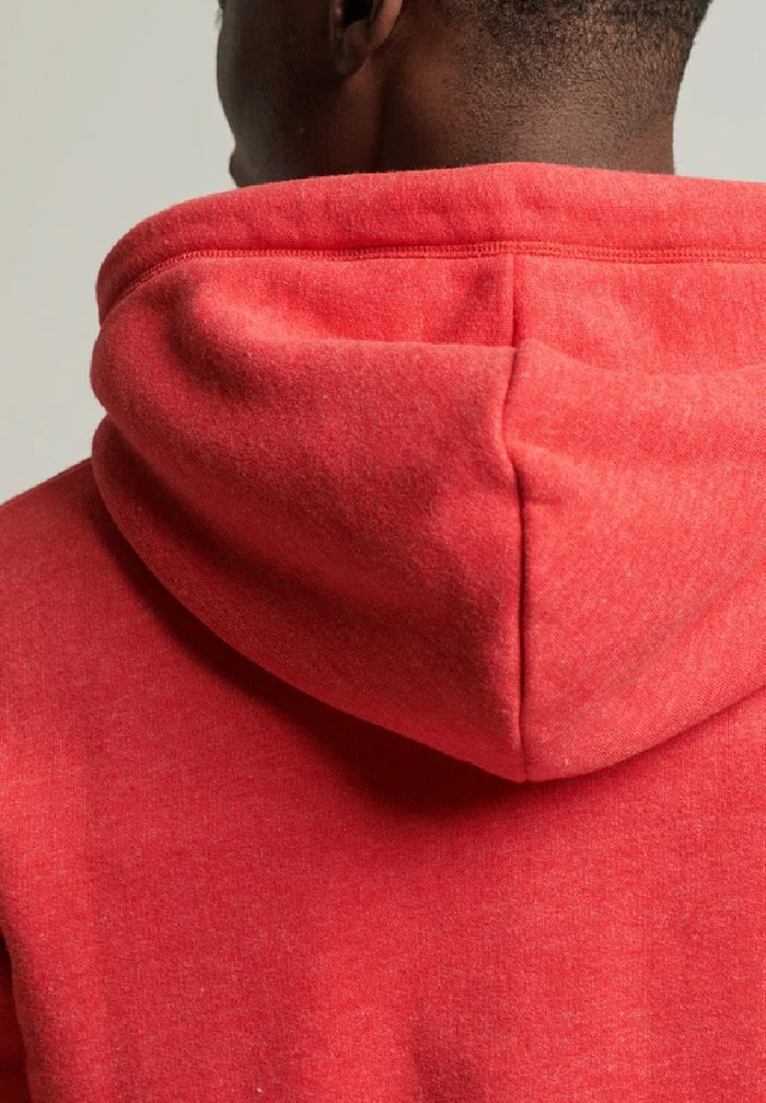 Superdry Zip-up Sweatshirt - Papaya Red Marl 2 Superdry Zip-up Sweatshirt - Papaya Red Marl - Image 2