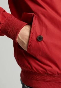 Superdry HARRINGTON - Summer Jacket - Red -Superdry Shop 7266ea5a9f3647aca8b9941480568662