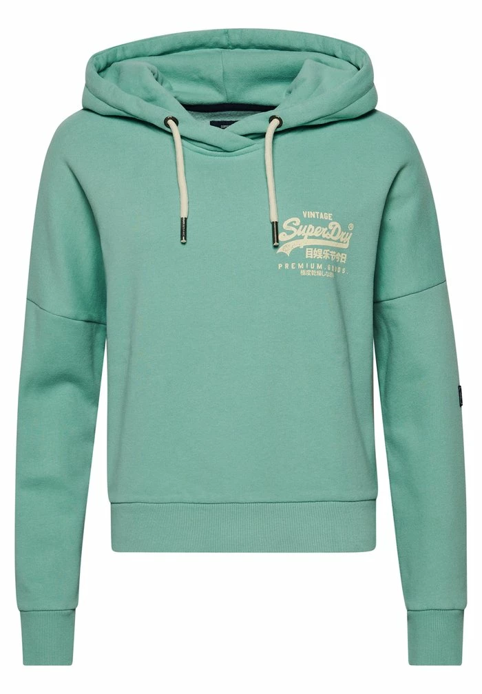 Superdry VINTAGE LOGO NARRATIVE - Hoodie - Fresh Mint 5 Superdry VINTAGE LOGO NARRATIVE - Hoodie - Fresh Mint - Image 5