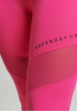 Superdry TRAINING - Leggings - Trousers - Raspberry Sorbet -Superdry Shop 7286377d177146e6bf9ed69758e56c2e