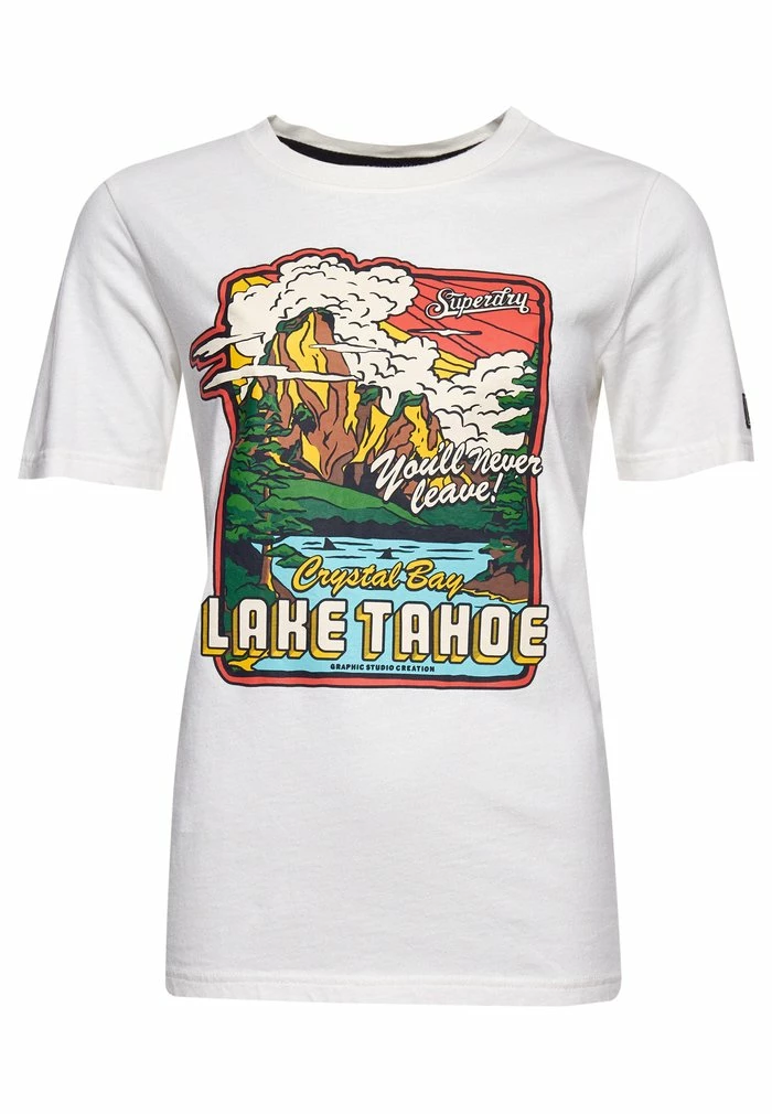 Superdry HERITAGE MOUNTAIN - Print T-shirt - Ecru 4 Superdry HERITAGE MOUNTAIN - Print T-shirt - Ecru - Image 4