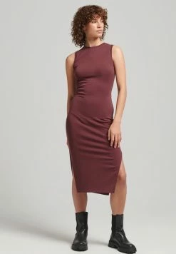 Superdry COLUMN - Shift Dress - Port