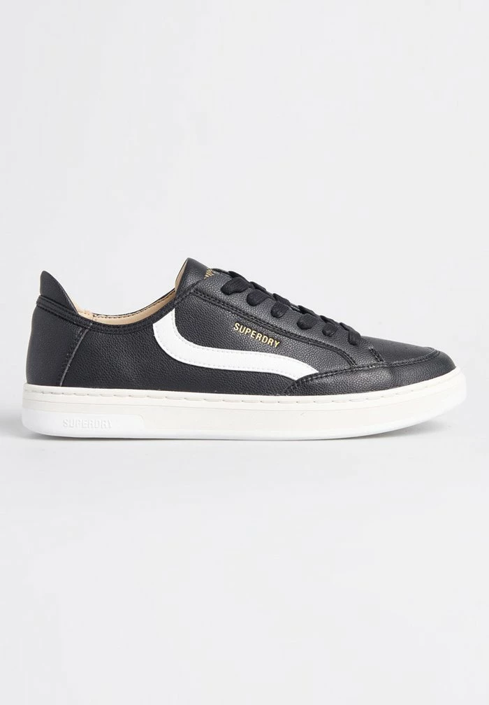 Superdry VEGAN BASKET LUX LOW - Trainers - Black/white 3 Superdry VEGAN BASKET LUX LOW - Trainers - Black/white - Image 3
