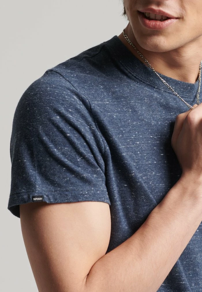 Superdry Basic T-shirt - Creek Navy Heather 3 Superdry Basic T-shirt - Creek Navy Heather - Image 3