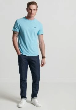 Superdry Basic T-shirt - Turquoise Sea Grit