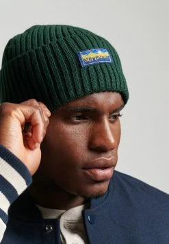 Superdry VINTAGE RADAR - Beanie - Enamel Green