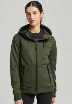 Superdry CODE TECK SOFTSHELL - Summer Jacket - Dark Moss