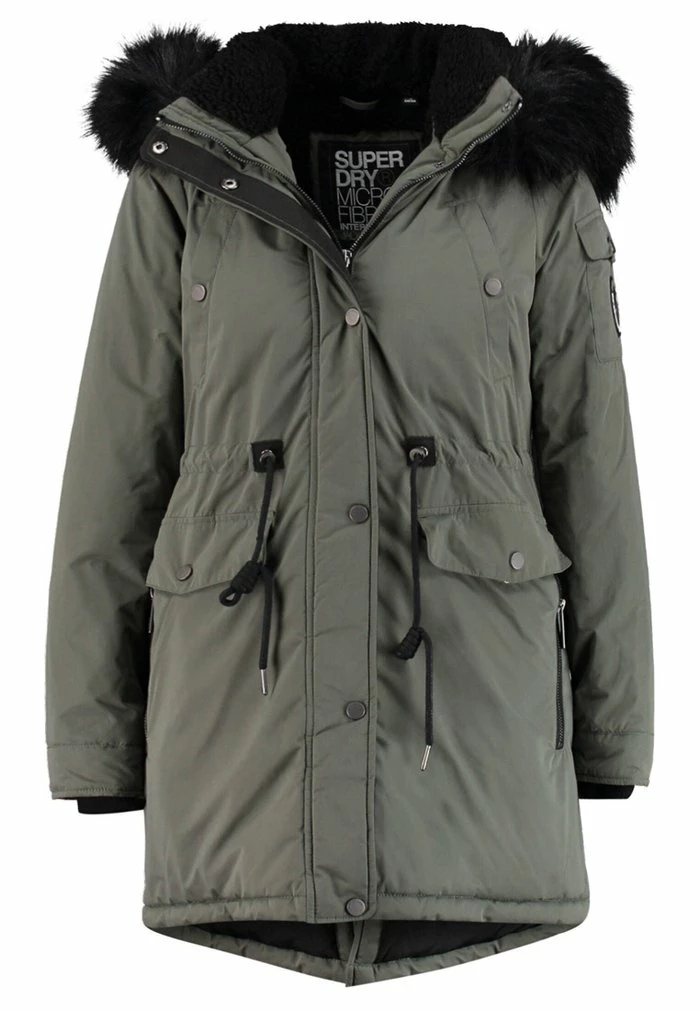 Superdry NADARE - Winter Coat - Olive 3 Superdry NADARE - Winter Coat - Olive - Image 3