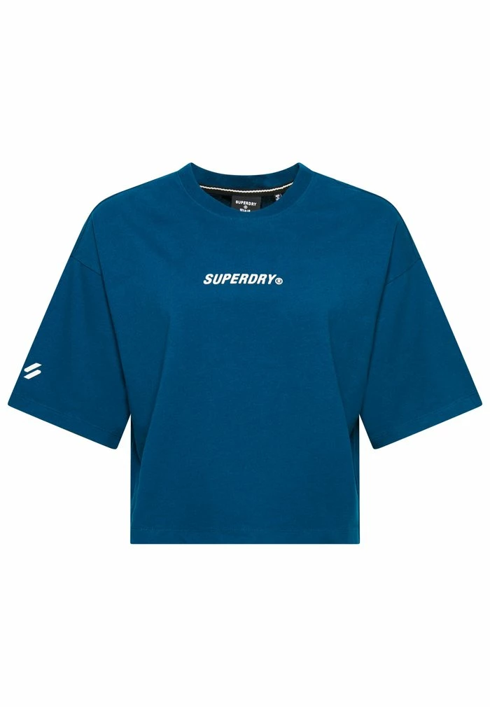 Superdry CORE - Print T-shirt - Sailor Blue 6 Superdry CORE - Print T-shirt - Sailor Blue - Image 6