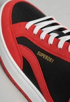 Superdry VINTAGE VEGAN - Trainers - Bison Black Americana Red -Superdry Shop 74102b5927b442babdd809aa37deaa22
