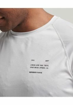 Superdry SPORT TRAIN ACTIVE GRAPHIC SHORT SLEEVE - Print T-shirt - Moonlight Grey -Superdry Shop 74183e8712dd4bf6bc88b1f97ebc56cd