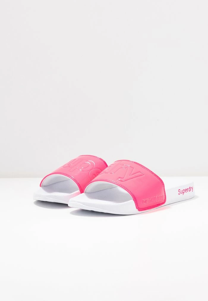 Superdry POOL SLIDE - Mules - Fluro Pink 3 Superdry POOL SLIDE - Mules - Fluro Pink - Image 3