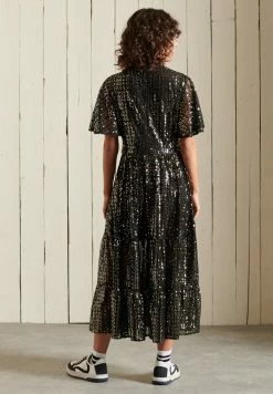 Superdry Cocktail Dress / Party Dress - Black Sequins -Superdry Shop 743d1e3b6b0e4f63ba14e13f9d2697ae