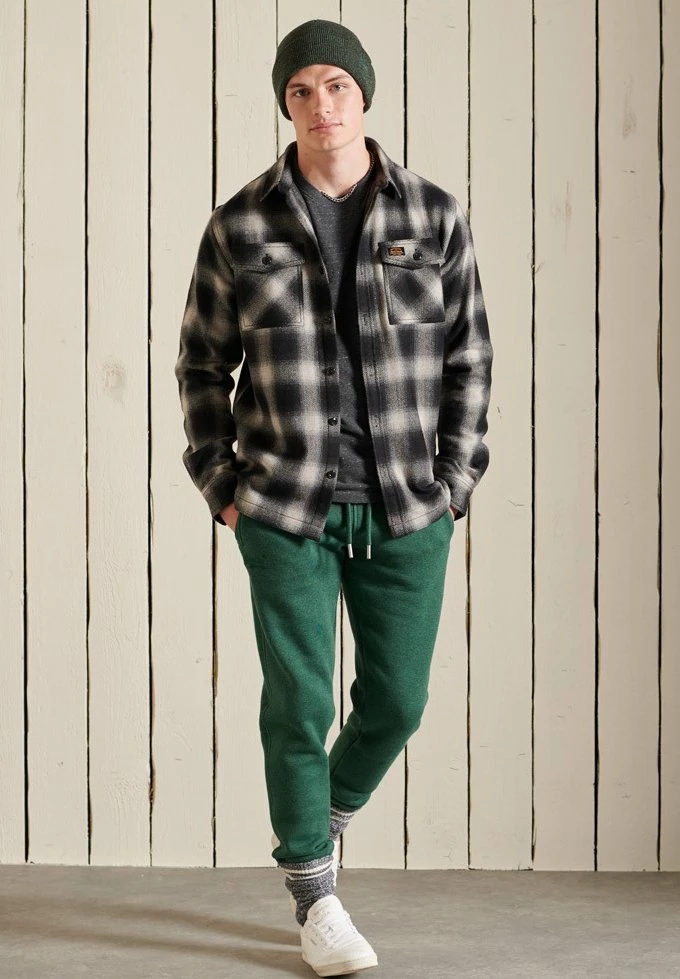 Superdry VINTAGE - Basic T-shirt - Charcoal Heather 1 Superdry VINTAGE - Basic T-shirt - Charcoal Heather