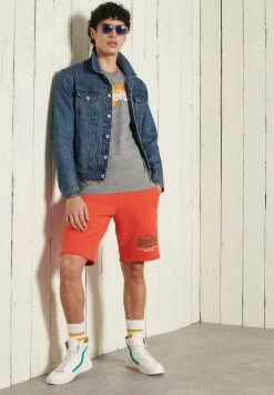 Superdry Long Sleeved Top - Grey Slub