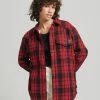 Superdry BORG - Light Jacket - Red Check