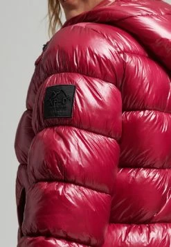 Superdry PUFFER - Winter Jacket - Dark Berry -Superdry Shop 748b4d9aa90c4cabaa0fd044b81c3e0b