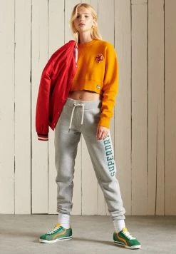 Superdry VARSITY - Jumper - Track Gold