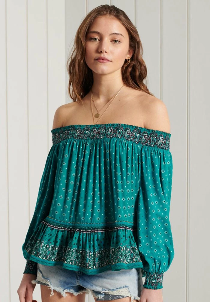 Superdry Long Sleeved Top - Deep Green 2 Superdry Long Sleeved Top - Deep Green - Image 2