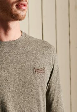 Superdry VINTAGE - Long Sleeved Top - Cinder Jaspe -Superdry Shop 74f0055b8fce4d70826c039b37a6ee3c