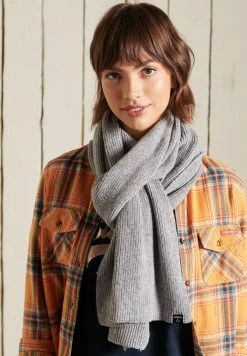 Superdry HERITAGE - Scarf - Light Grey Marl
